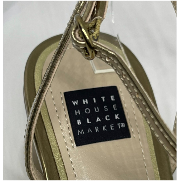 WHITE HOUSE BLACK MARKET Cindy Bronze Strappy Sandal - Picture 4 of 15